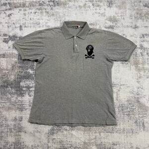 Authentic Bape 2000's Pirate Store Crossbones Polo L